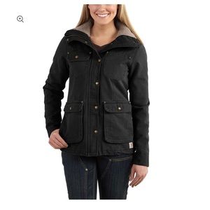 Carharrt Weathered Duck Wesley Coat in Black, NWOT- size L